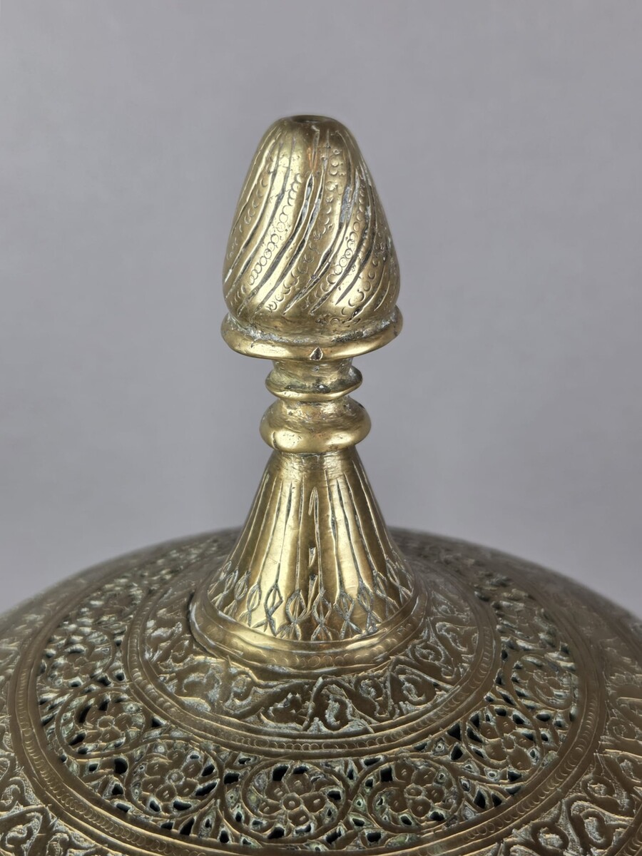 Brass incense burner, Persia, 19th century