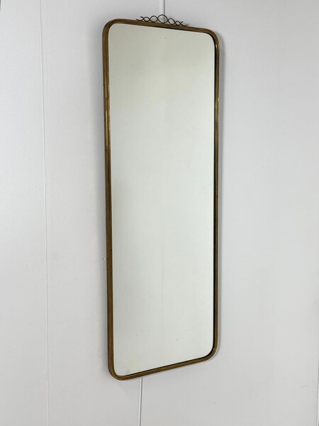 Brass mirror, Italy circa 1960