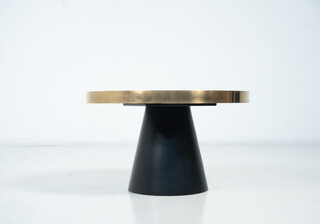 Brass side table, Belgium, 1980s