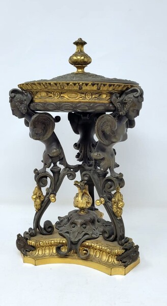 Bronze perfume burner - 3 patinas - Napoleon III period