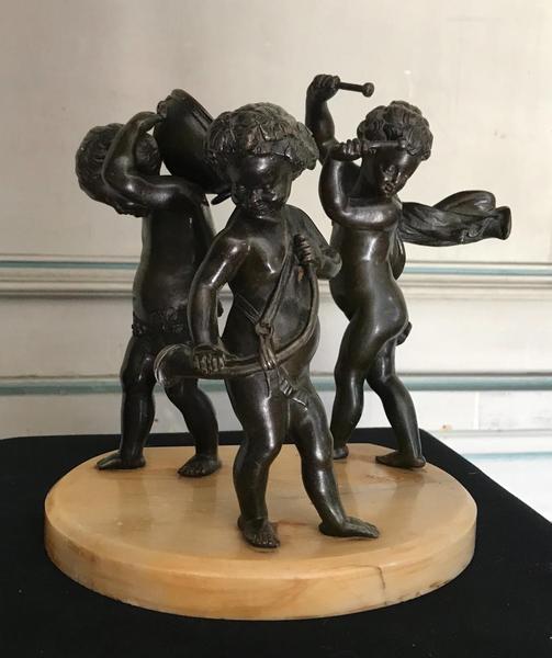 Bronze sculpture of Three musician angels