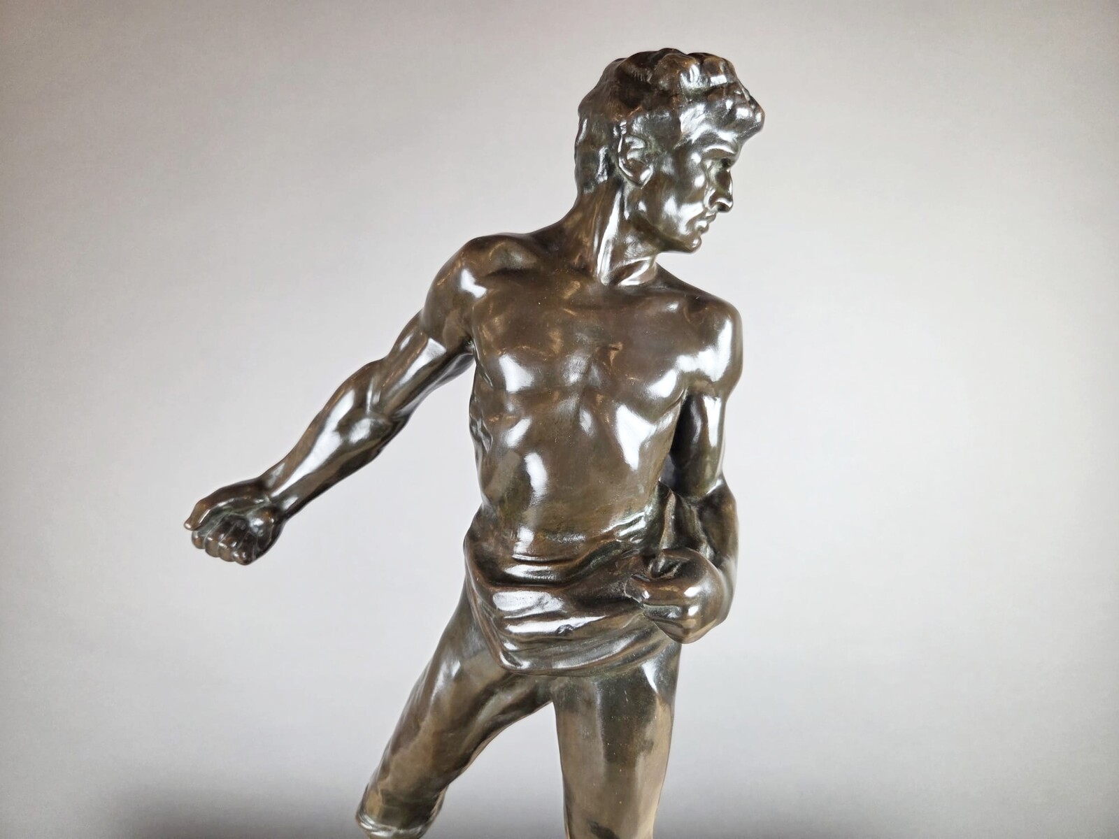 Bronze sculpture “The Sower,” signed by Jef Lambeaux