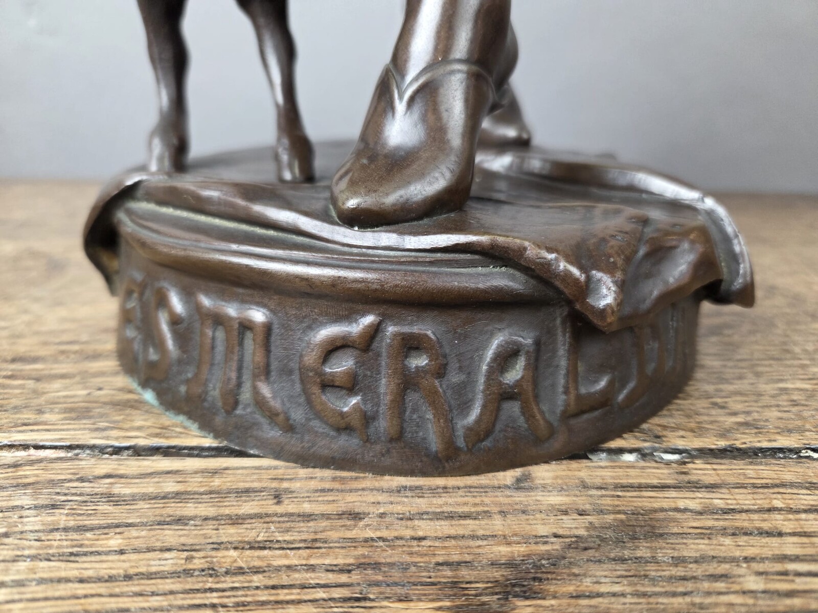 Brown patina bronze by Eugène Marioton, 