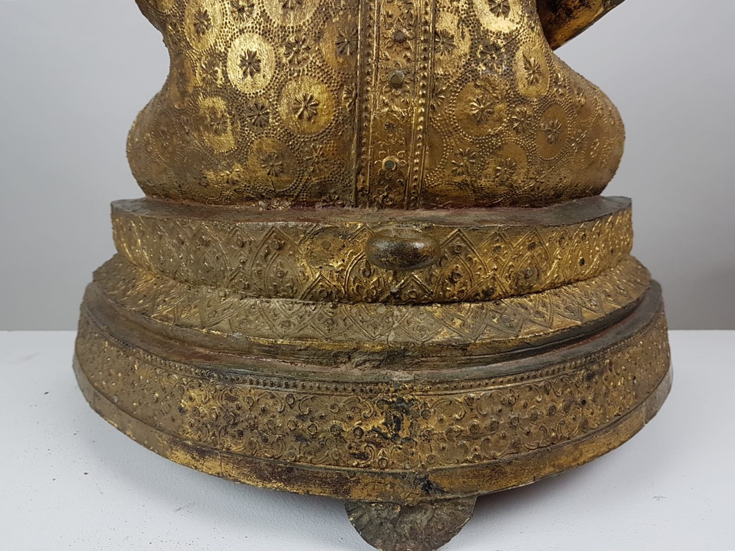 Buddha in gilded bronze, Thai work early 19th
