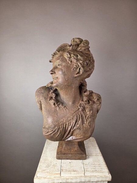 C. Belleuse after, cast iron bust 