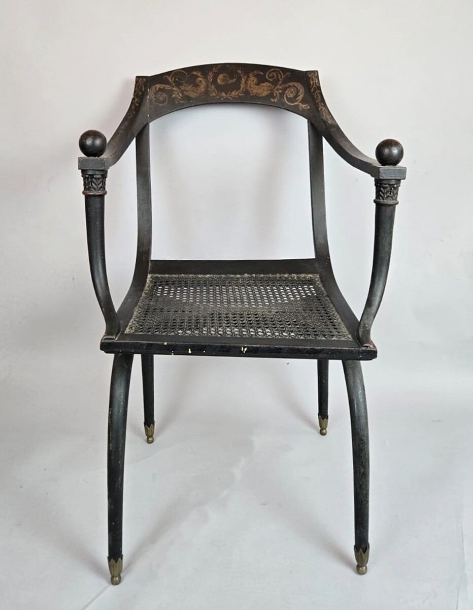 Caned chairs, Chapuis, early 19th century