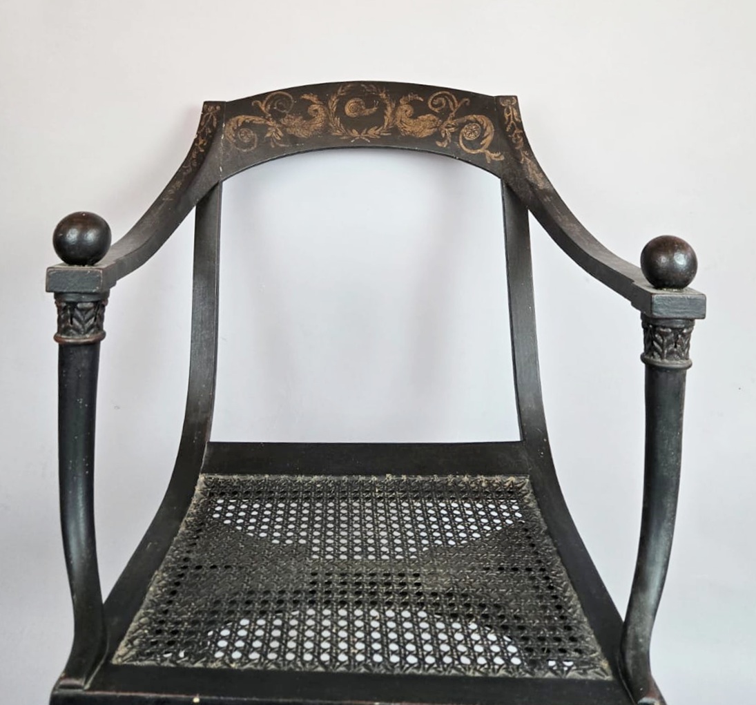 Caned chairs, Chapuis, early 19th century