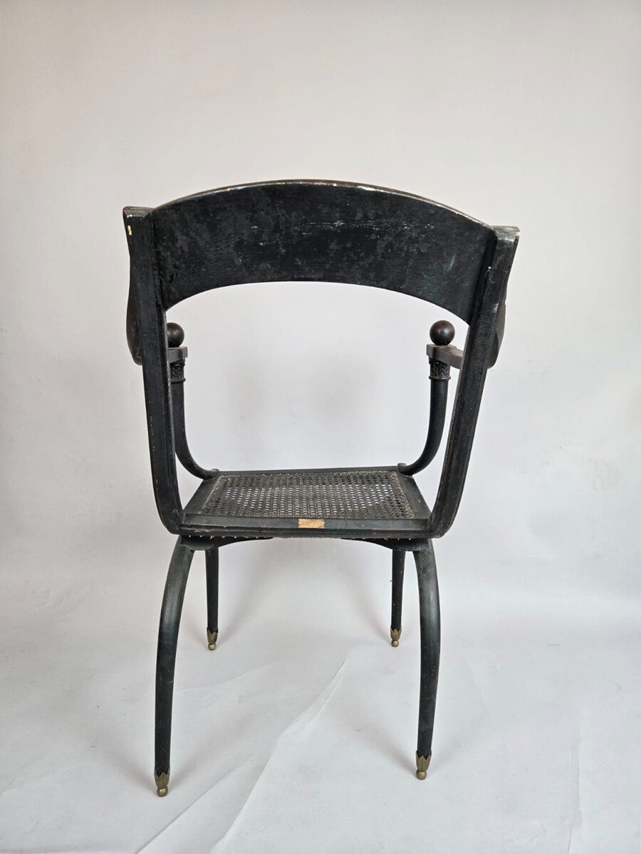 Caned chairs, Chapuis, early 19th century