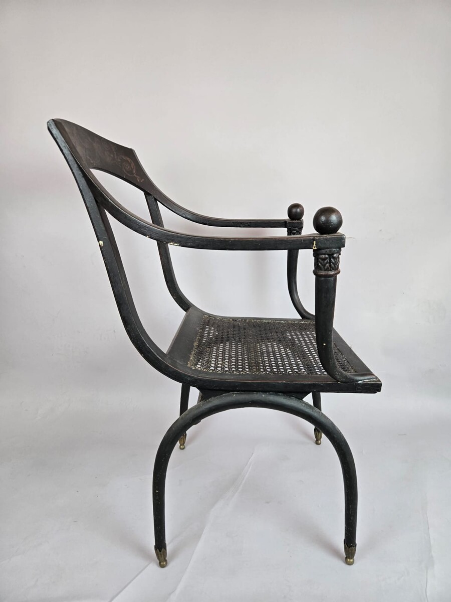 Caned chairs, Chapuis, early 19th century
