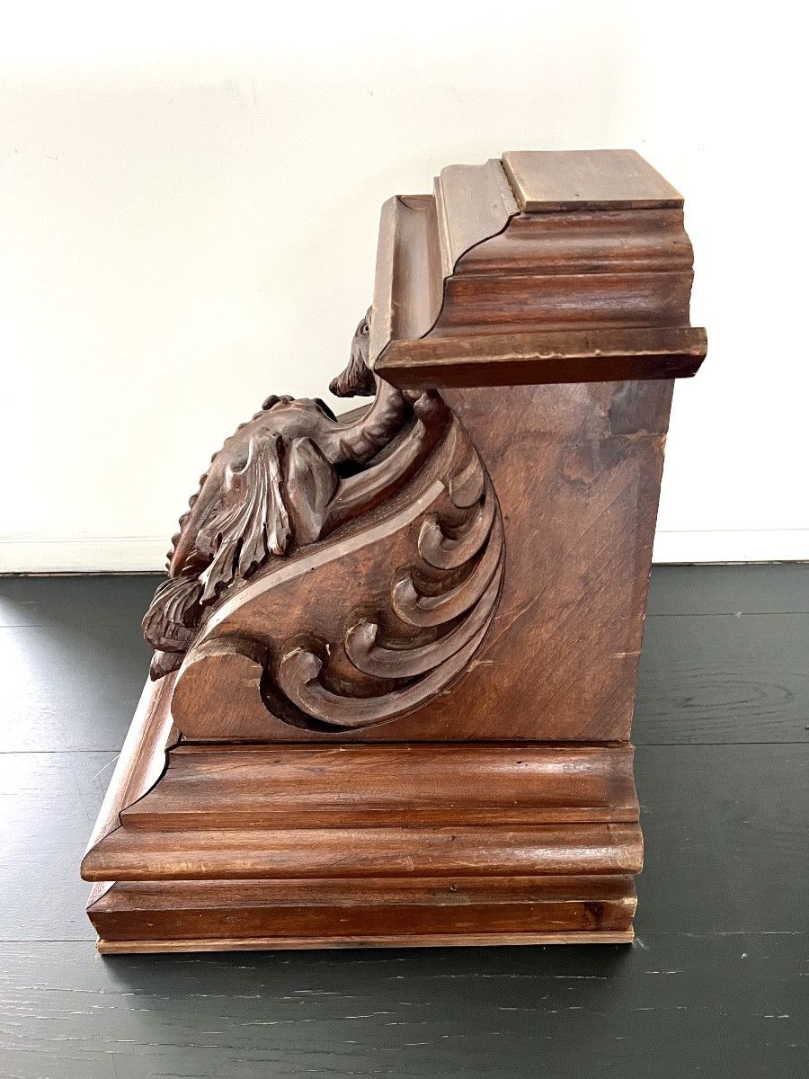 Carved wood architectural ornament - Neo-Gothic style