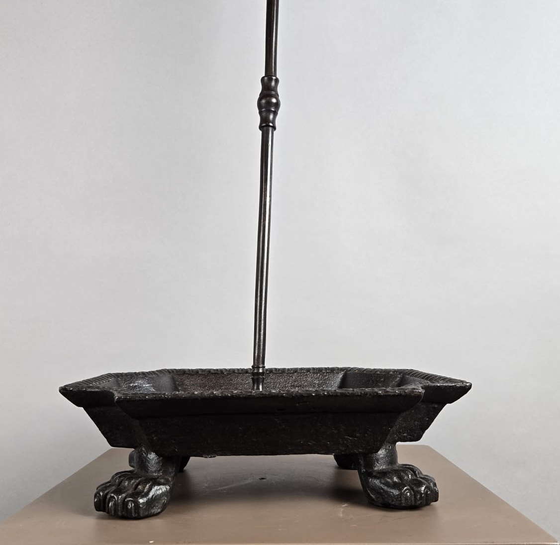 Cast iron display stand for fireplace accessories, early 19th century