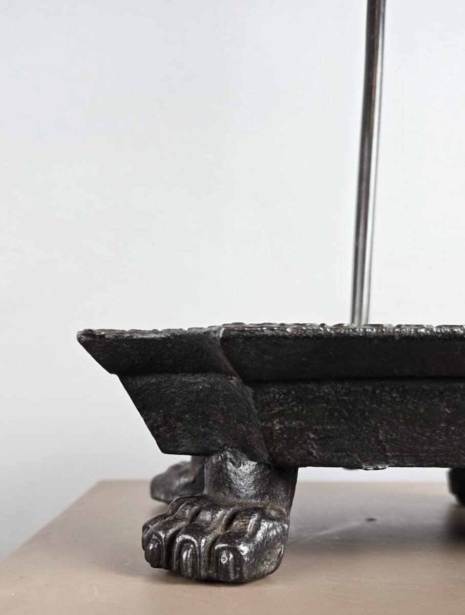 Cast iron display stand for fireplace accessories, early 19th century