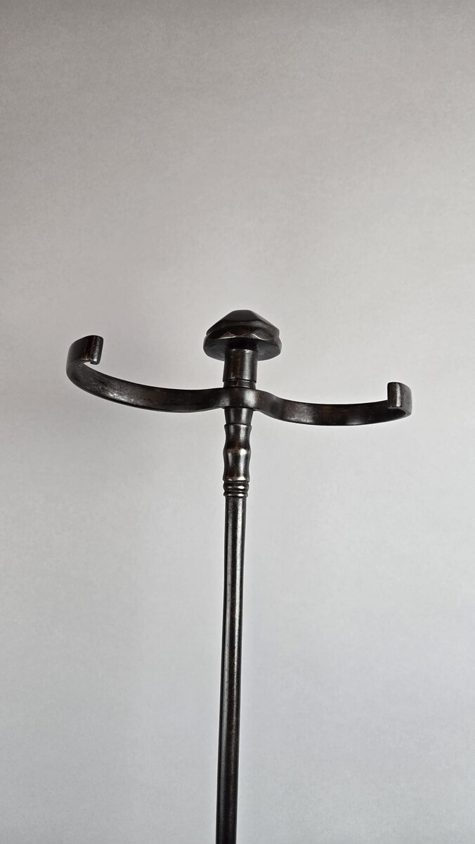 Cast iron display stand for fireplace accessories, early 19th century