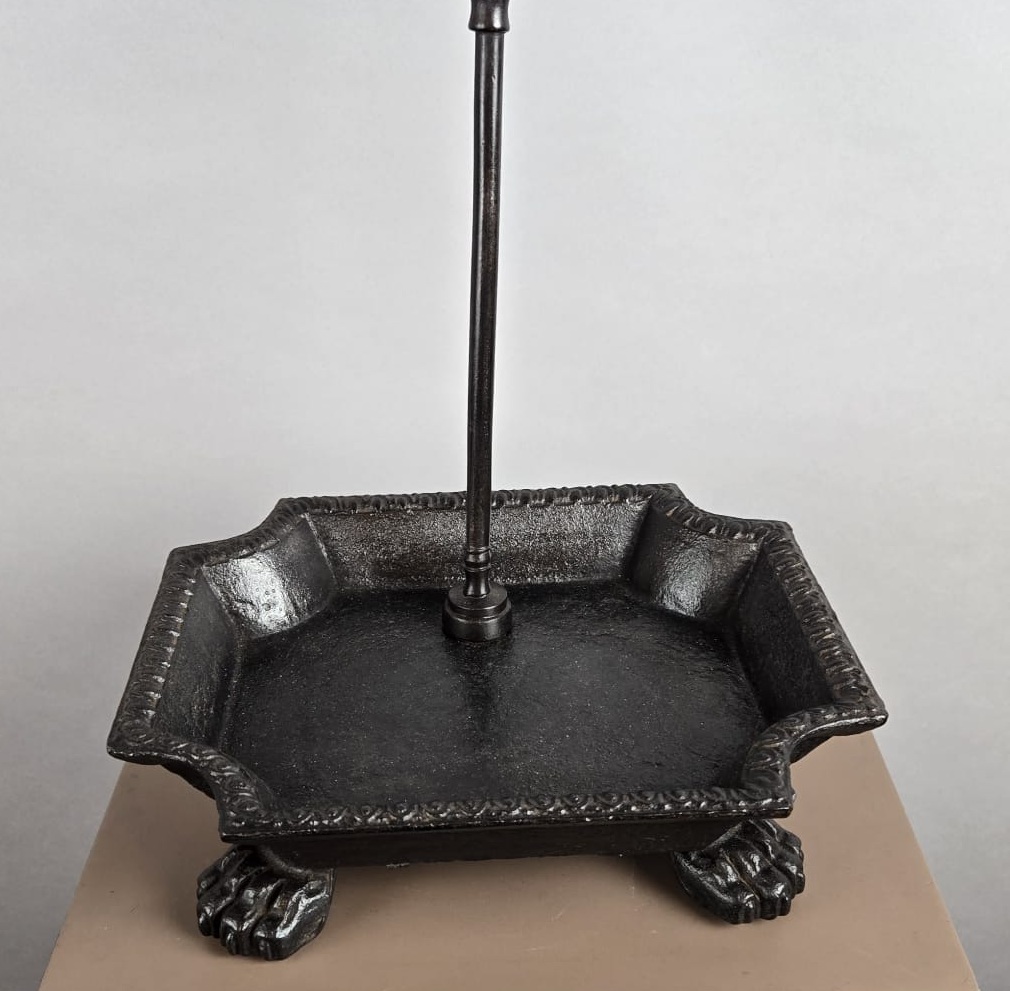 Cast iron display stand for fireplace accessories, early 19th century