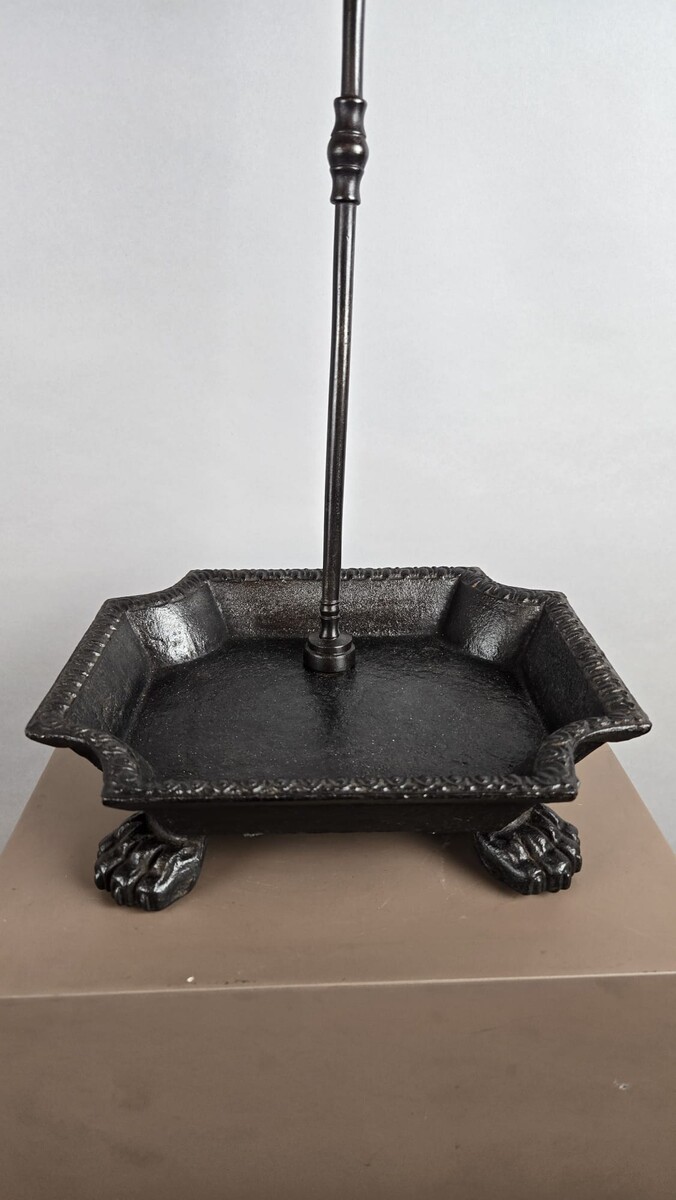 Cast iron display stand for fireplace accessories, early 19th century