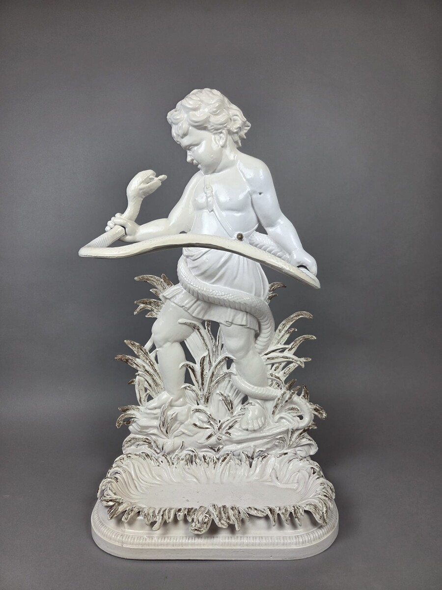 Cast iron umbrella stand, early 20th