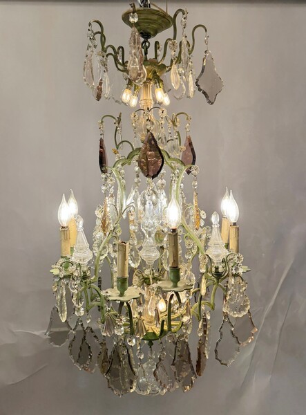 Chandelier with tassels, late 19th century