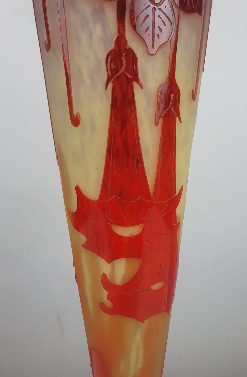 CHARDER, acid-etched multi-layer vase, circa 1930