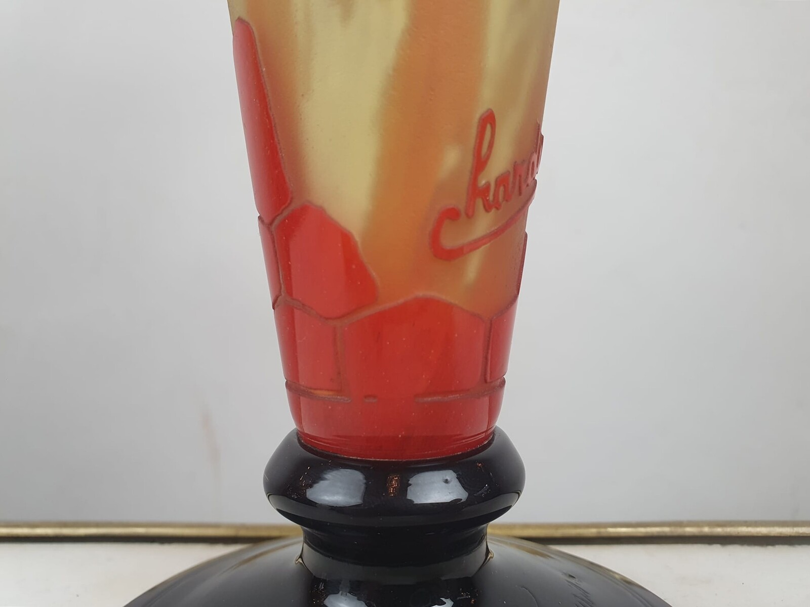 CHARDER, acid-etched multi-layer vase, circa 1930