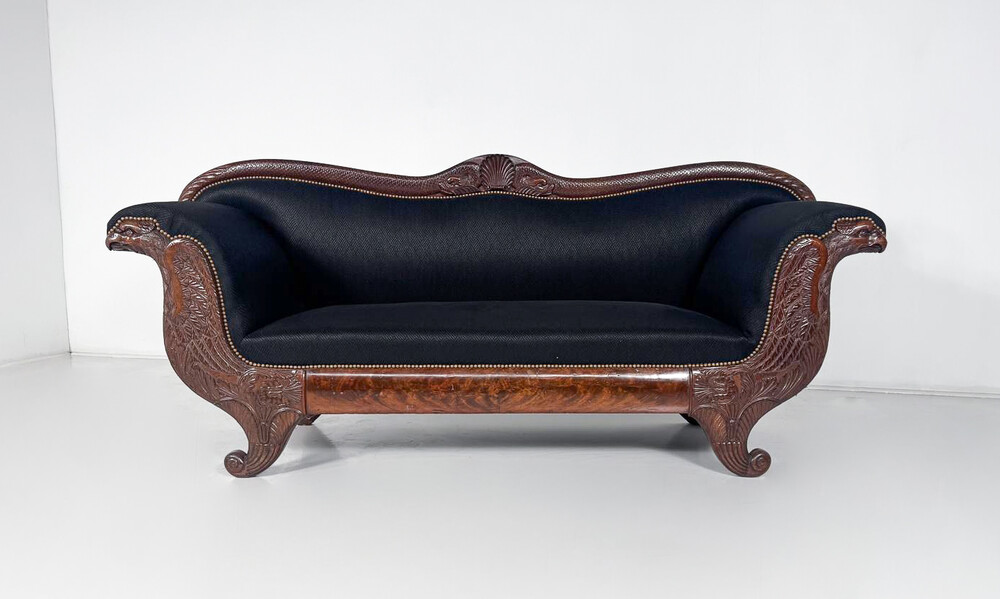 Charles X mahogany sofa, circa 1820