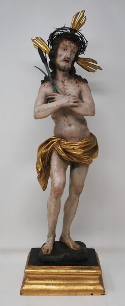 Christ in carved and polychromed wood, Tiroles 18th