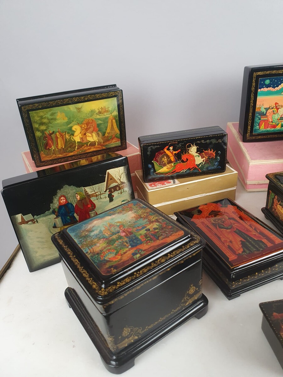 Collection of Russian boxes, price per piece on request