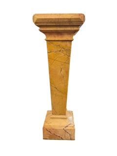column in yellow marble 