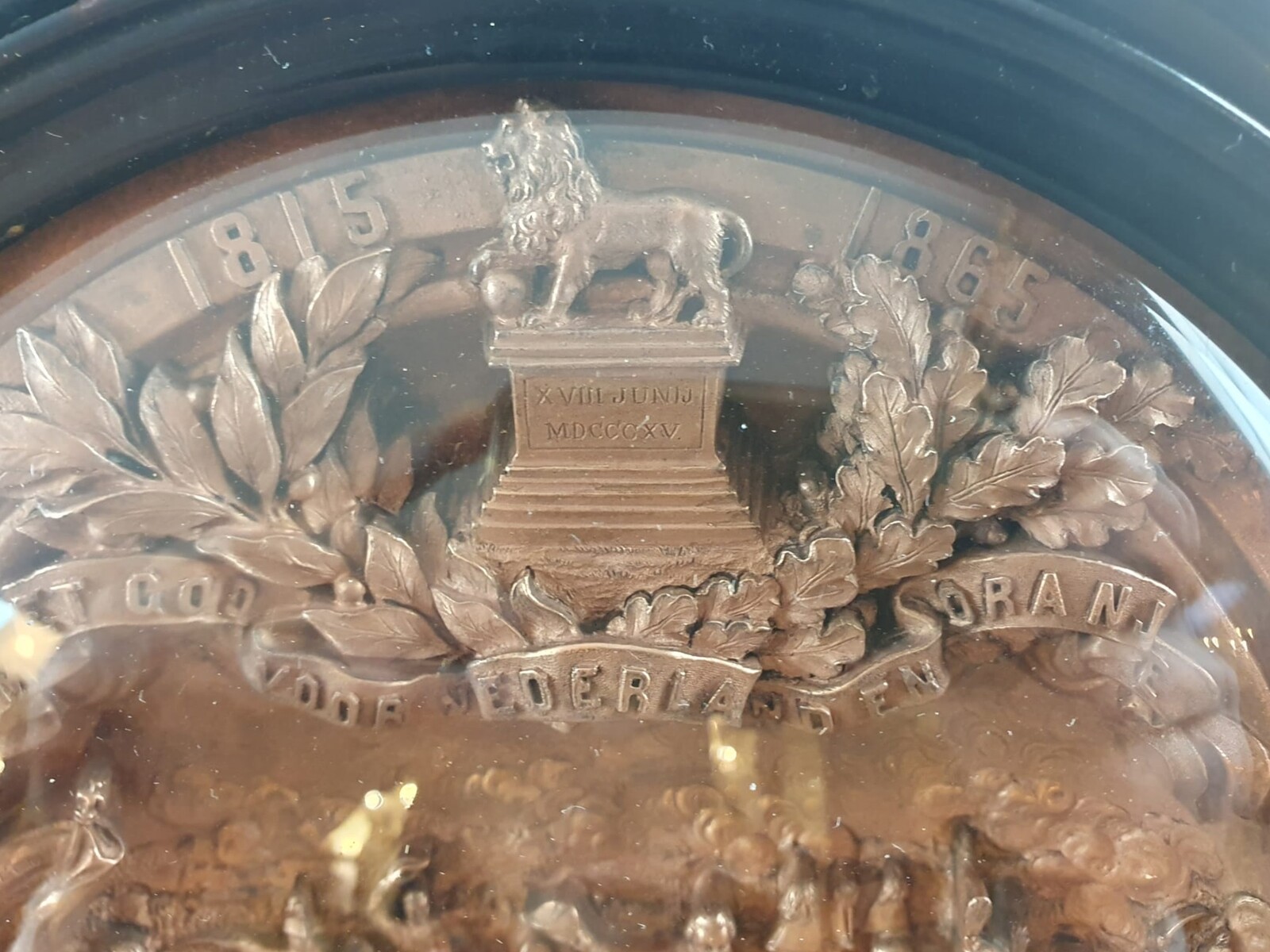 Commemorative medallion published in 1865