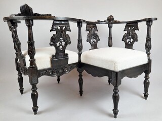 Confident in patinated and carved wood, late 19th early 20th