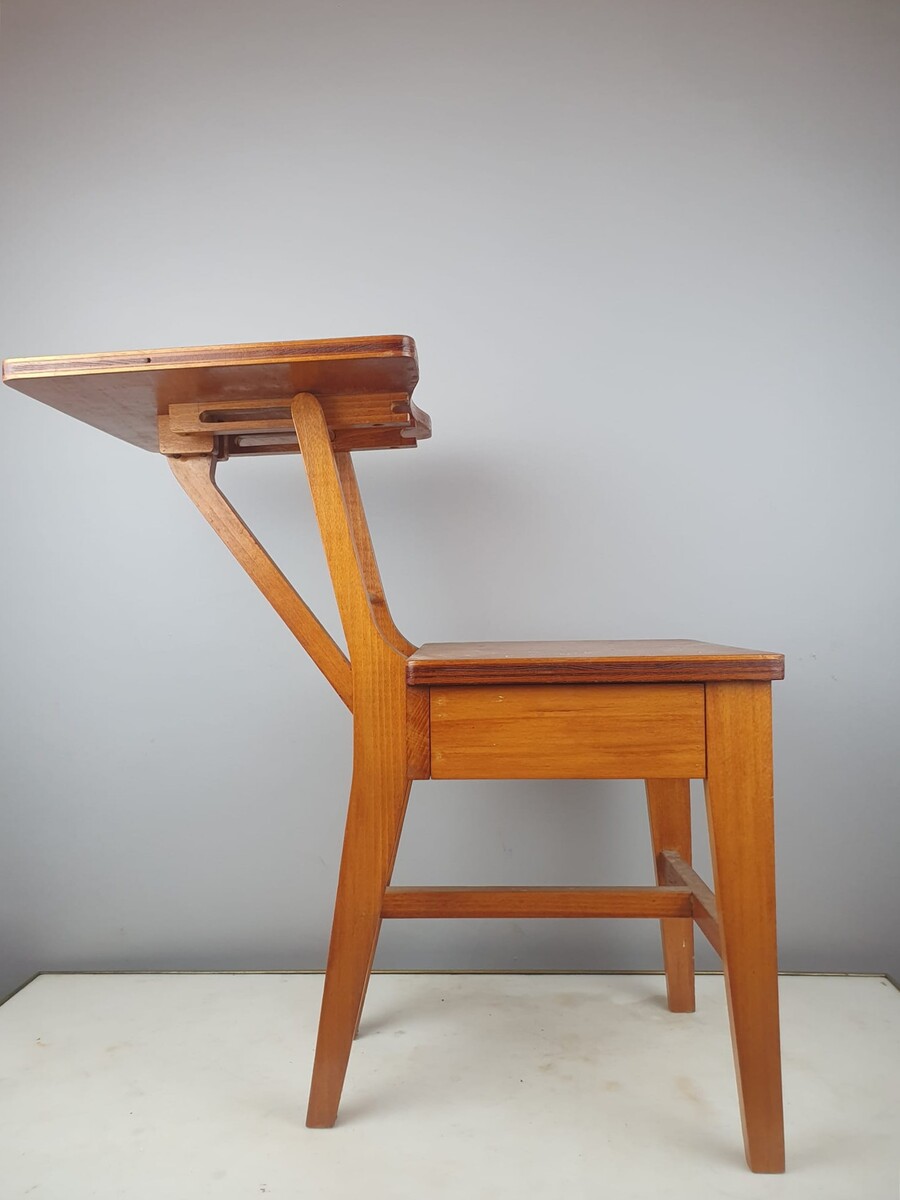 Constructivist style children's desk chair, circa 1950