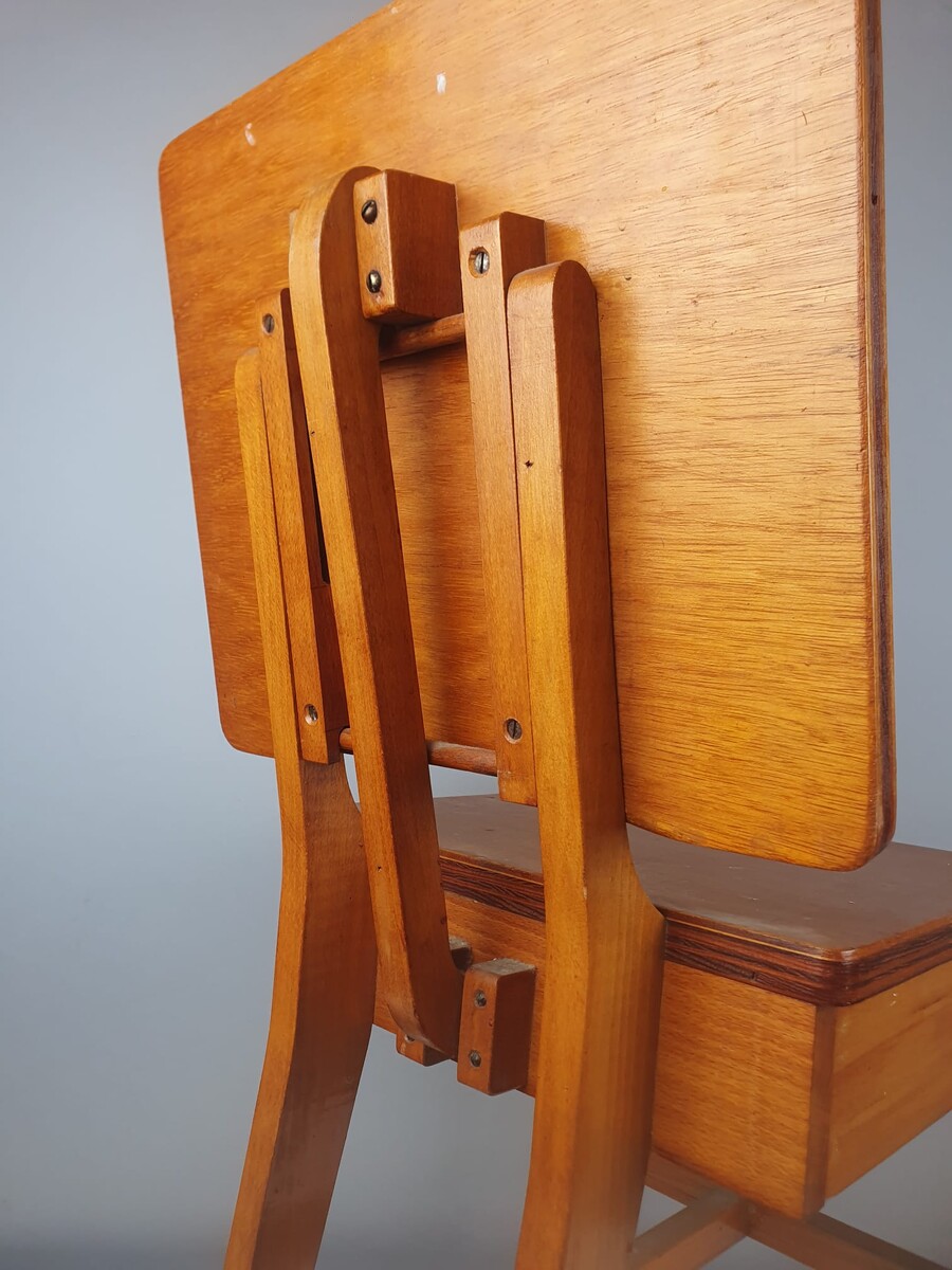 Constructivist style children's desk chair, circa 1950