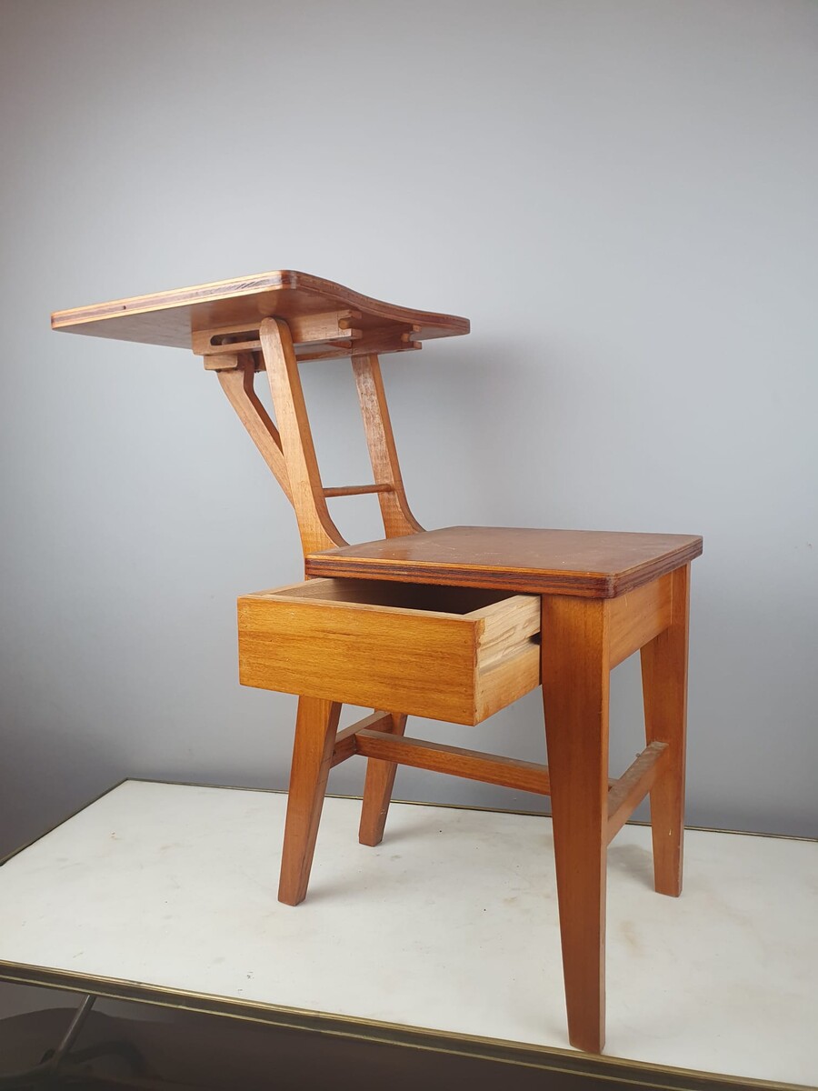 Constructivist style children's desk chair, circa 1950