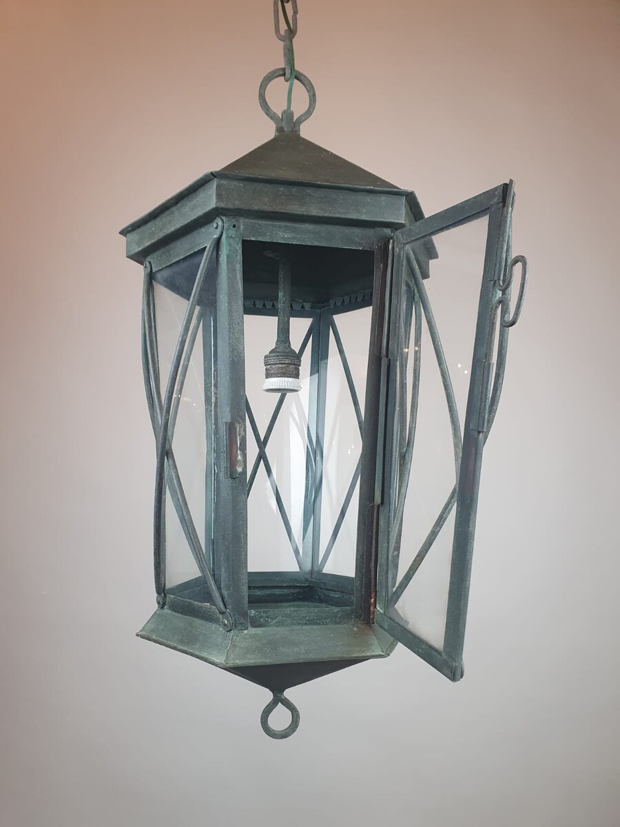 Copper lantern - late 19th century