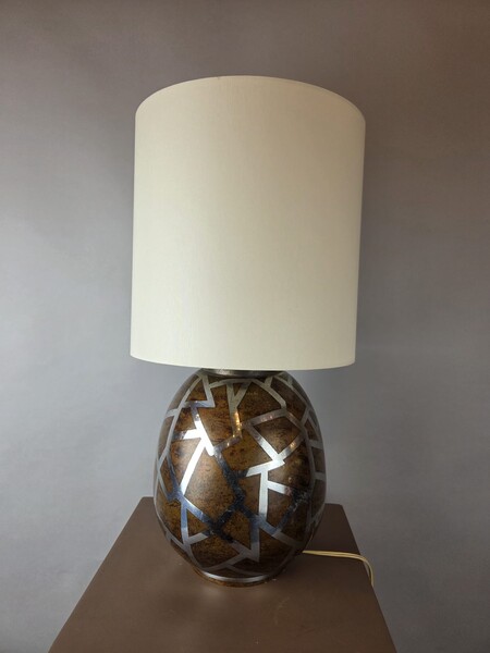 Copperware lamp, Gerfaux 1930, France
