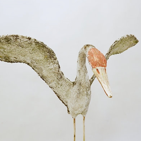 Decorative Outdoor Heron Sculpture 