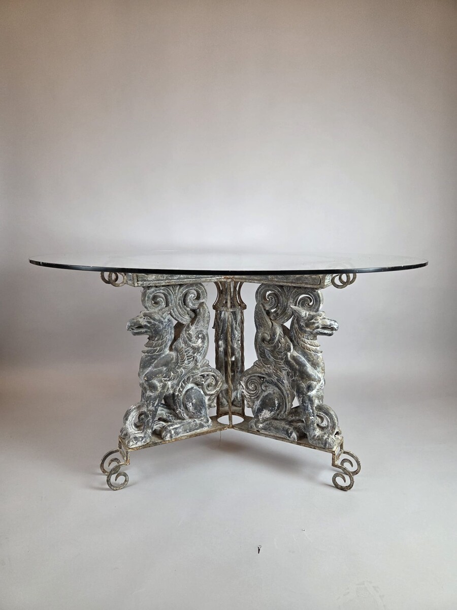 Decorative Table, glass top