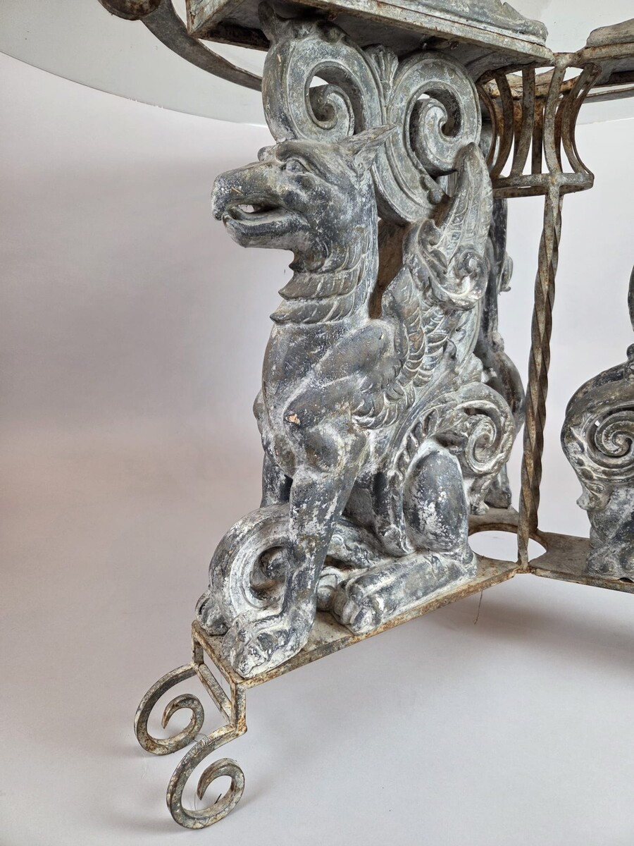 Decorative Table, glass top