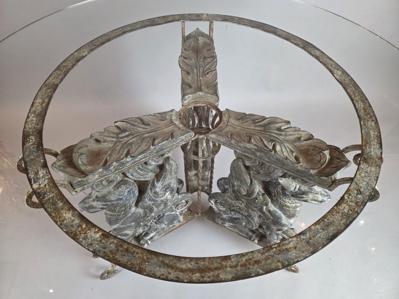 Decorative Table, glass top