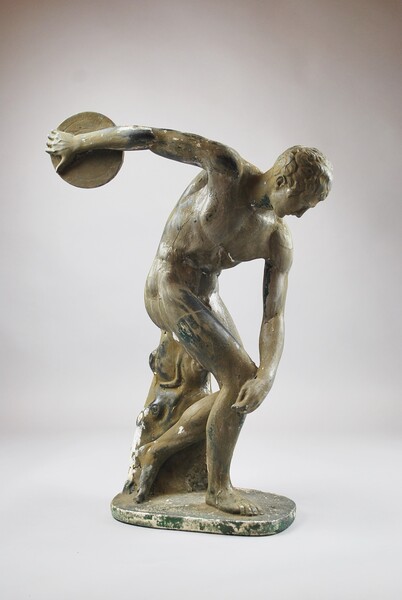 Discobolus in patinated plaster, late 19th early 20th