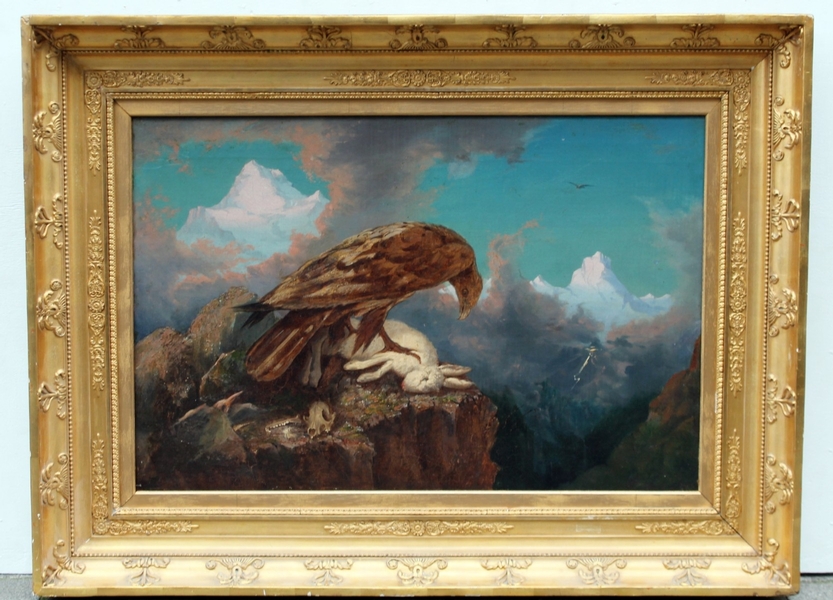 Eating buzzard, oil on canvas