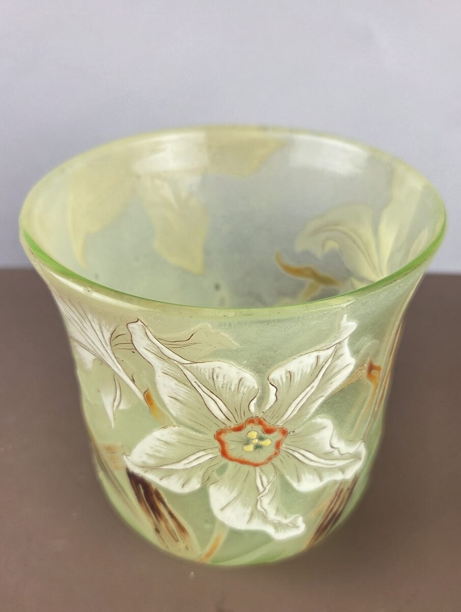 Emile Gallé, glass paste vase, circa 1900