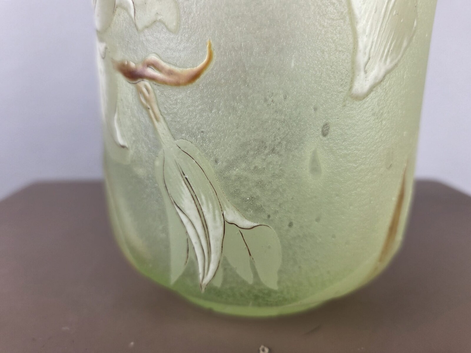 Emile Gallé, glass paste vase, circa 1900