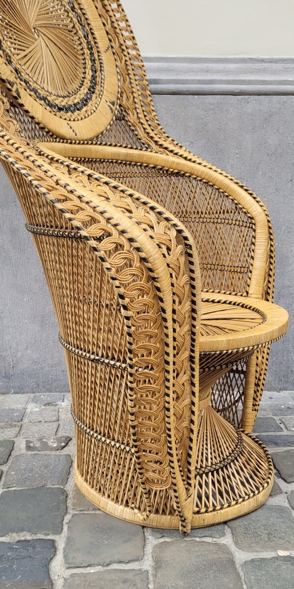 Emmanuelle wicker armchair - perfect condition