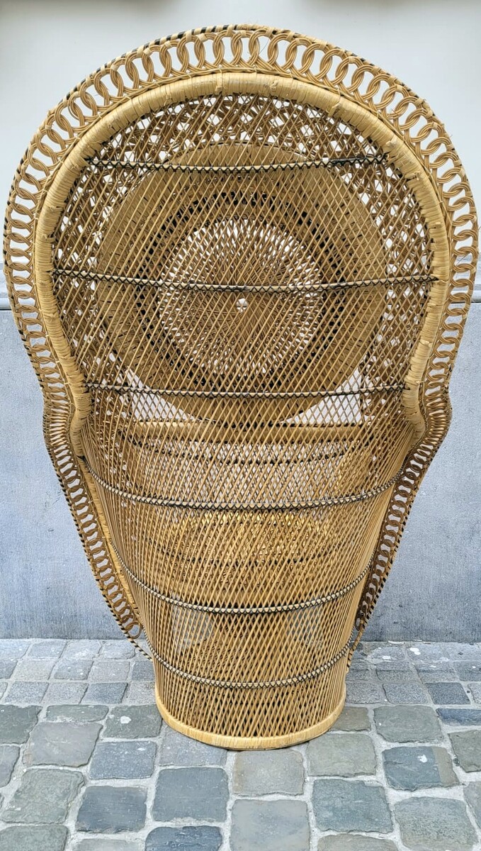 Emmanuelle wicker armchair - perfect condition