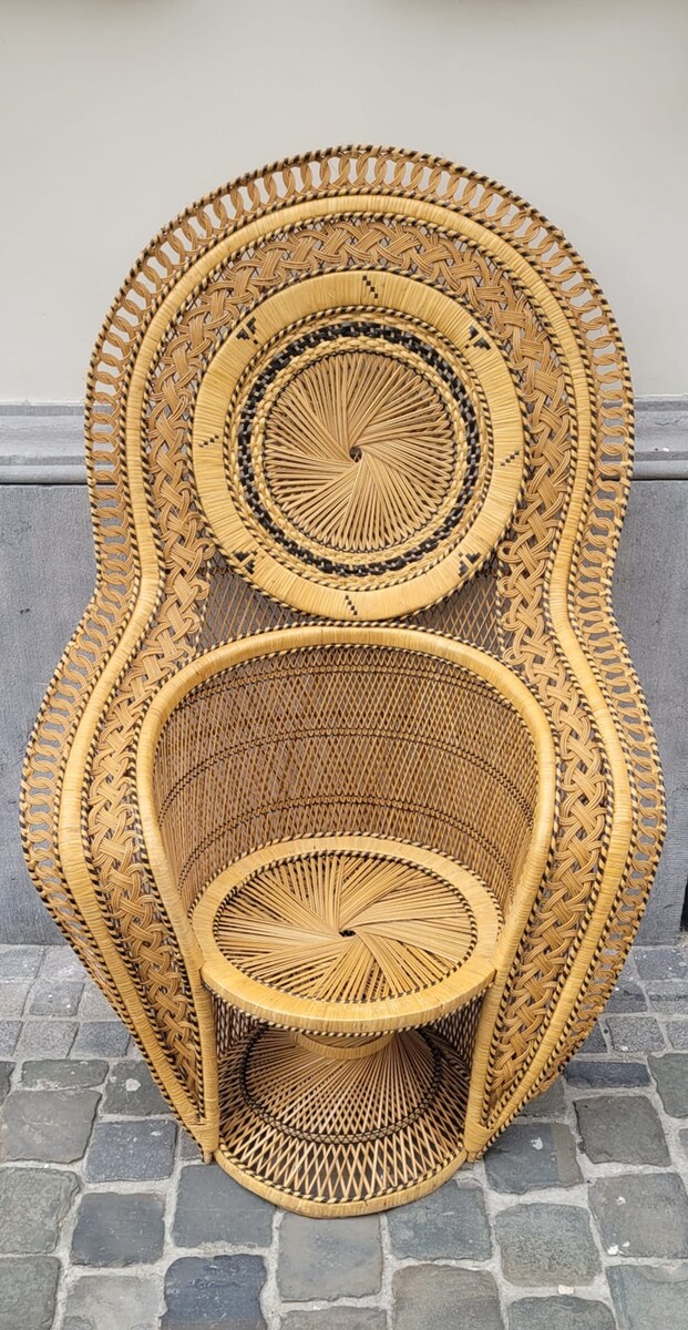 Emmanuelle wicker armchair - perfect condition