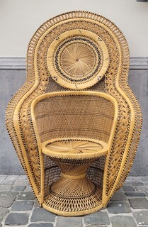 Emmanuelle wicker armchair - perfect condition