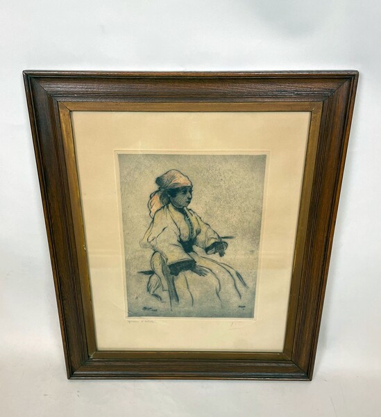 Etching signed J. Frison for Johan Frison (1882-1961) - 