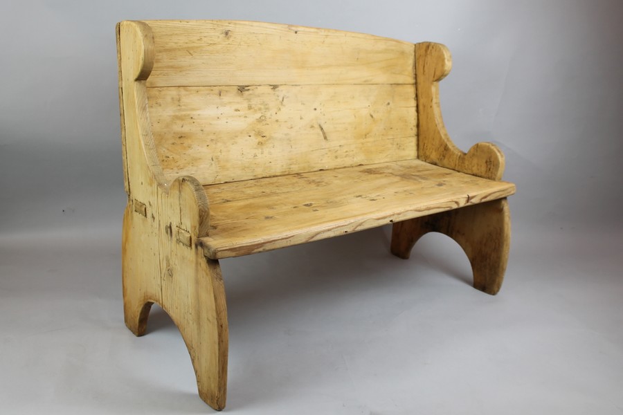 Fir wood bench