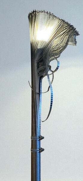 floor lam - metal and aluminium (circa 1984)by  Ingo Maurer and Ron Arad