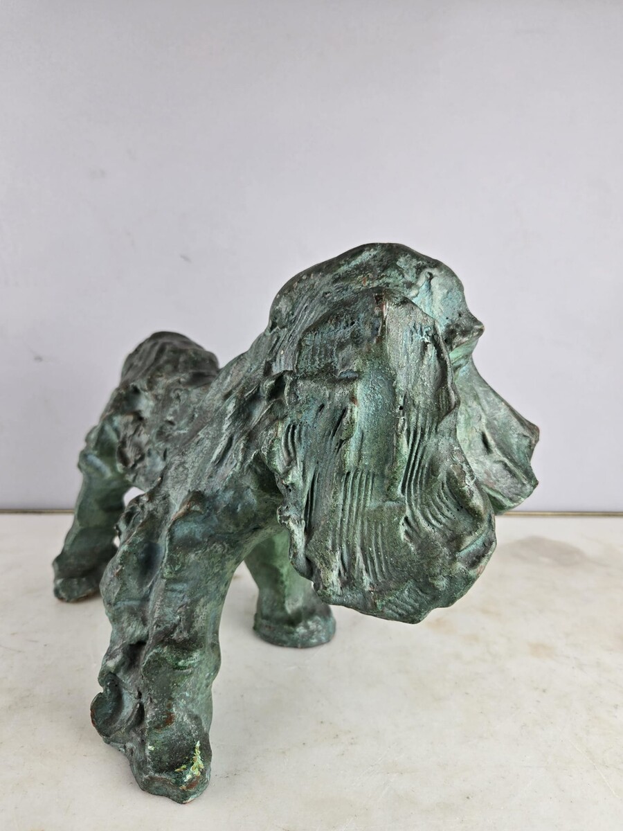 GAMBINO JF Terracotta sculpture with green patina 